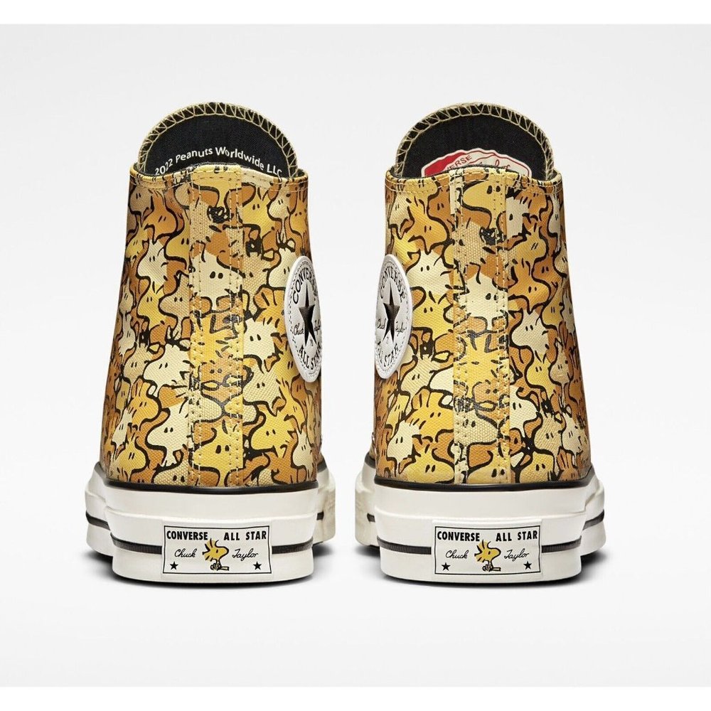 Converse Chuck 70 Hi Peanuts Woodstock Men's Sneaker Shoe Limited Yellow A01871C - Picture 5 of 10